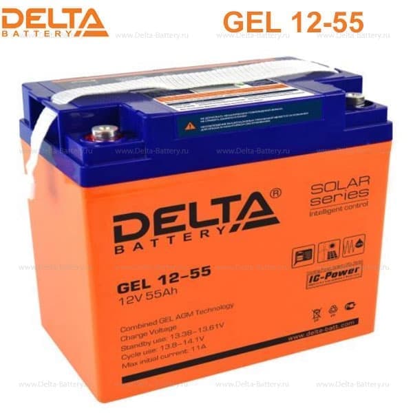 Аккумуляторная батарея Delta GEL 12-55 в Улан-Удэ