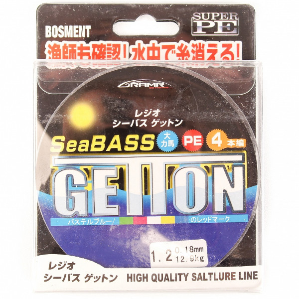 Шнур плетеный GettOn SeaBass 0,18 мм 100 метров в Улан-Удэ