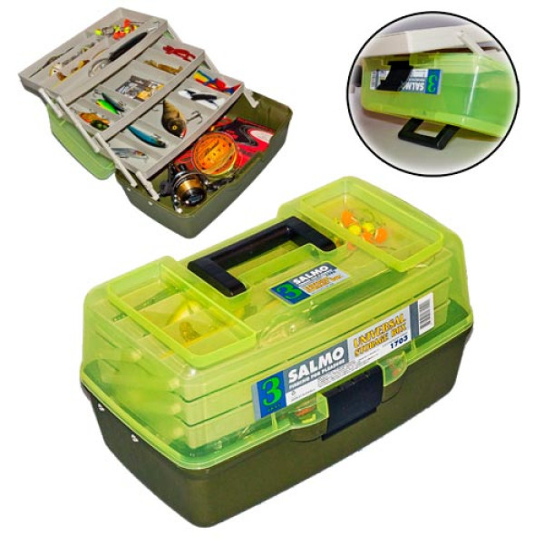 Ящик рыболовный пластиковый Salmo 3х-пол. 03 мал. в Улан-Удэ